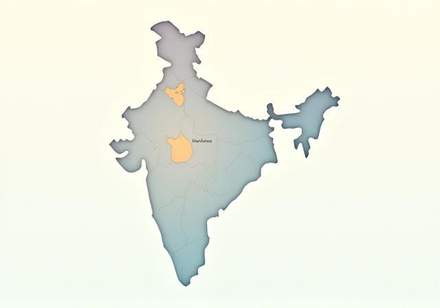 Map placeholder showing India location for Linkcorequant office.